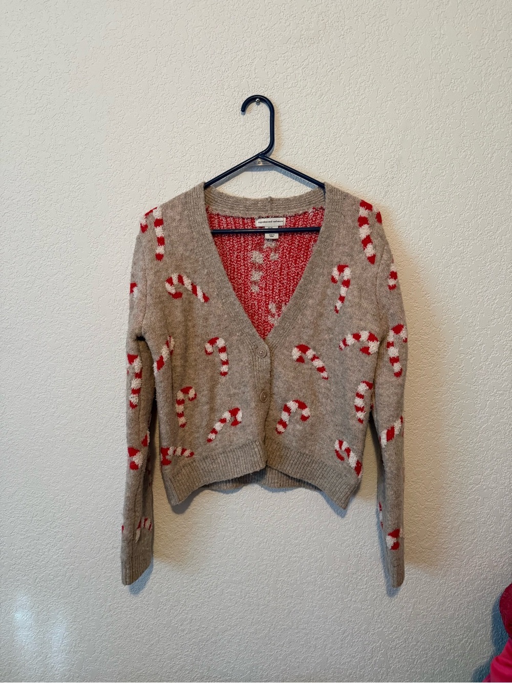 🎄 Cupcakes and Cashmere Candy Cane Holiday Cardigan 🎄